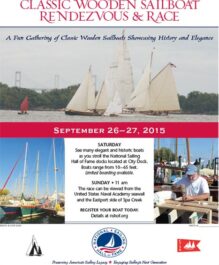 Click here to download the flyer for the 2015 Classic Wooden Sailboat Rendezvous & Race