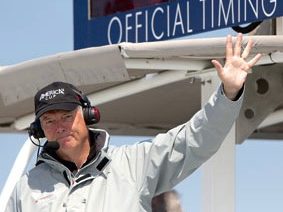 Gary Jobson, covering the 34th America's Cup from onboard the committee boat (photo credit: Steven Tsuchiya)