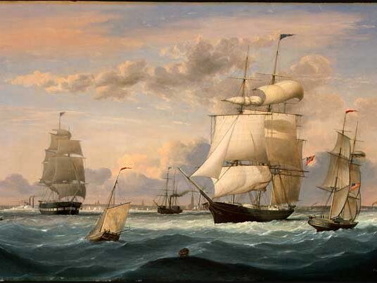 Fitz Henry (Hugh) Lane - New York Harbor, 1852